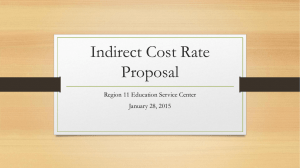 Indirect Cost Rate Proposal - by Hank Johnson
