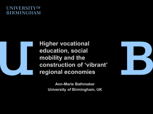 Higher Vocational Education - University of Wolverhampton