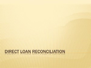 Direct Loan Reconciliation PP