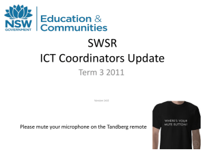 SWSR Term 3 2011 ICT Coordinators Update