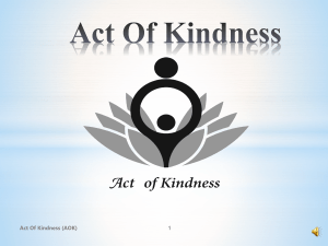 What is AOK? - Act of Kindness