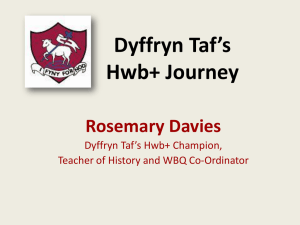 Dyffryn Taf*s Hwb+ Journey