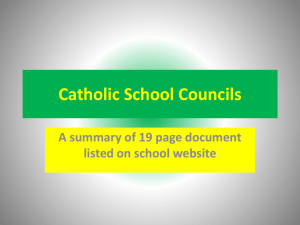 Catholic School Councils