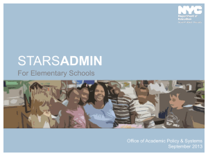 Stars for Elementary Schools