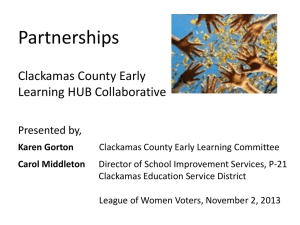 Clackamas County Early Childhood Committee