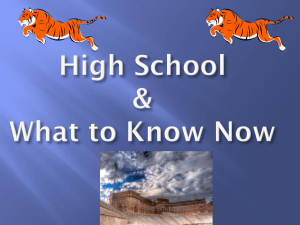 Wiggs Pre-Registration and High School presentation