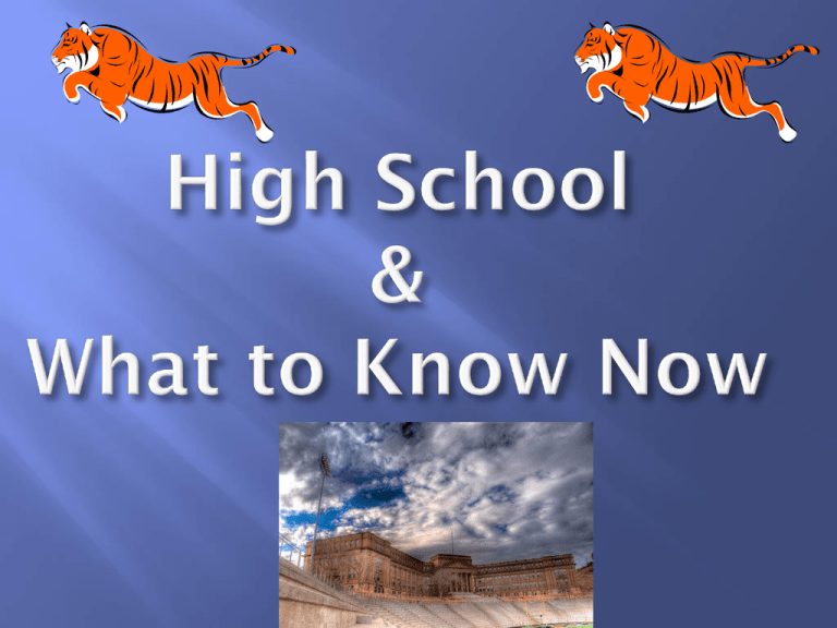 Wiggs Pre Registration And High School Presentation