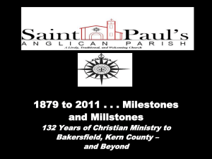 ST. PAUL*S ANGLICAN PARISH 1879 TO 2011 * 132