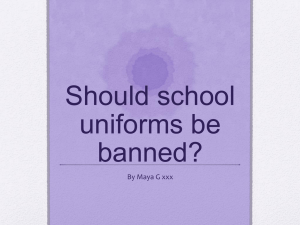 Should school uniforms be banned?