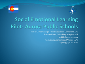 Social Emotional Learning Pilot