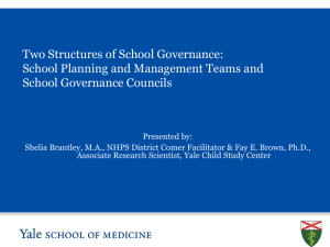 School Governance Council (SGC)