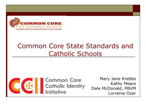 Common Core State Standards Presentation by McDonald