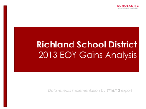 Richland WA EOY 2013 R180-S44 Gains Analysis