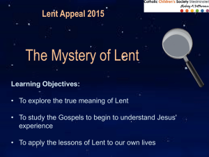 Lent Appeal 2015