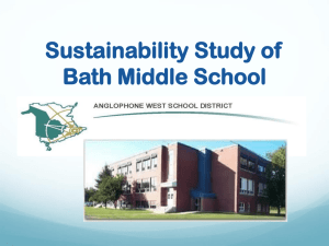 Bath Middle School Sustainability Study - Web
