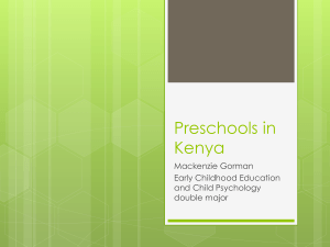 Preschools in Kenya
