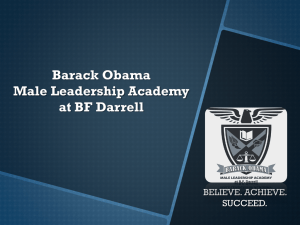 Barack Obama Male Leadership Academy at B.F. Darrell
