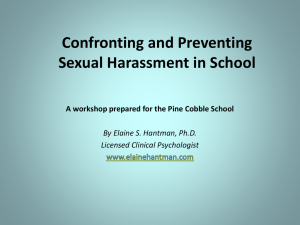 Confronting Sexual Harassment in Schools