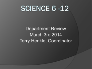 Science 6 -12 - Groton Public Schools