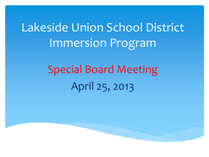 PowerPoint - Lakeside Union School District