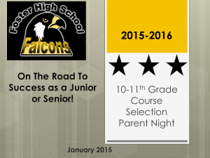 10-11th 2015-2016 Parent Presentation January 2015