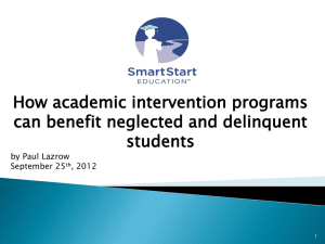 The Benefits of Academic Intervention Programs