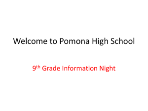 Welcome to Pomona High School