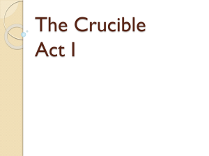 The Crucible Act I