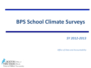 BPS School Climate Surveys