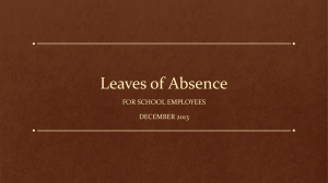 Leaves of Absence