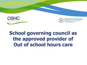 School governing council role and responsibilities, presentation