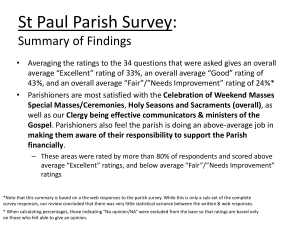 Parish Survey_ppt - Church of Saint Paul