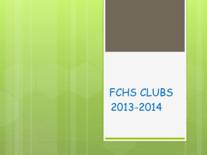 FCHS CLUBS - Franklin Community Schools / Franklin Community