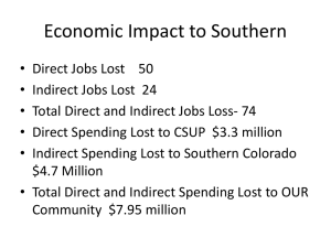 Economic Impact to Southern
