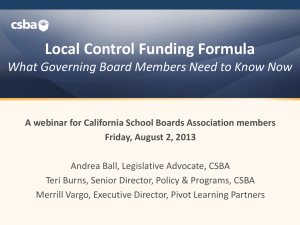 presentation slides - California School Boards Association