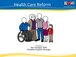 Affordable Care Act IEHP Presentation 11 2013