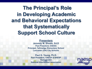 What is School Culture? - National Association of Elementary