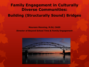Family Engagement in Culturally Diverse Communities: Building