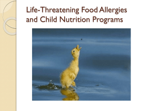 Meeting Special Dietary Needs in Child Nutrition Programs