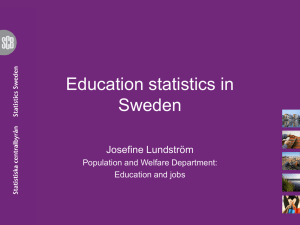 Education statistics in Sweden