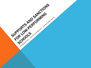 Supports and Sanctions for Low