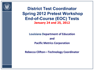 English III Test - Louisiana Department of Education