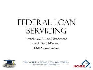 Federal Loan Servicing Panel