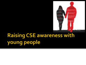 Raising CSE awareness with young people
