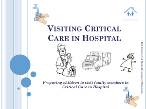 Children Visiting Critical Care in Hospital May 2014