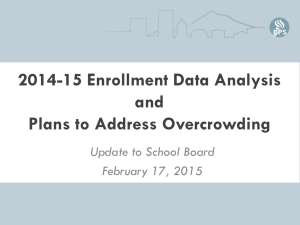 2015 Enrollment Data Analysis Presentation