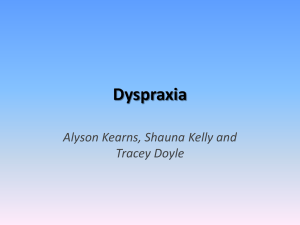 Dyspraxia Powerpoint Presentatio