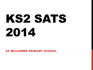 KS2 SATS 2014 - Milldown Primary School