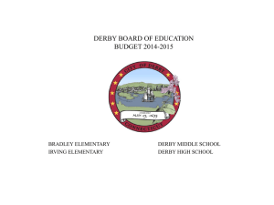 2014-2015 Budget - Derby Public Schools