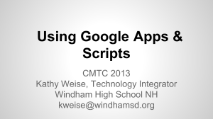 Google Apps CMTC2013